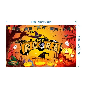 Halloween Banner Halloween Karneval Pozadí Látkové Dekorácie, Foto Pozadie Handričkou Flag Držiak na Stenu pre Dom s Pól