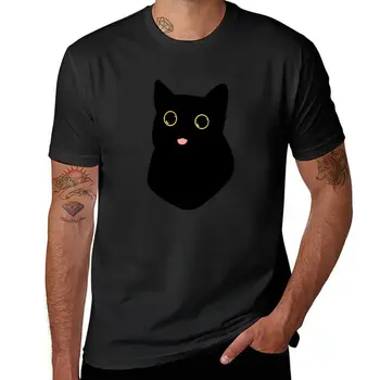 Nové Blep Cat T-Shirt T-shirt short potu tričko čierne tričká pre mužov