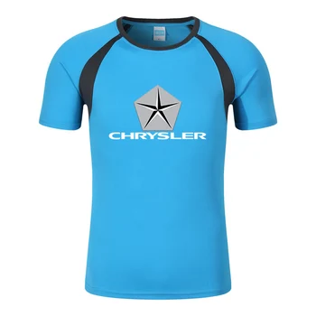 Chrysler 2023 Mens Novej Značky Letné T-shirt Voľný čas Tlače Pohodlné Okrúhlym Výstrihom, Krátke rukáv Čistá Farba Pre Mužov Topy Čaj