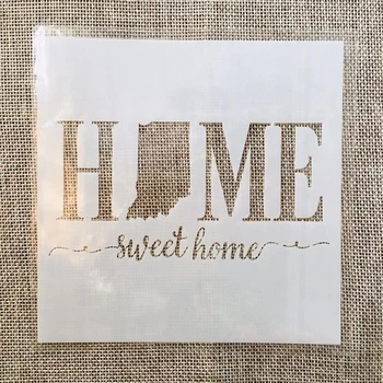 13 cm Sweet Home DIY Vrstvenie Blany Nástenné Maľby Zápisník Sfarbenie Razba Album Dekoratívne Šablóny