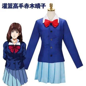 Slam Dunk Expert Cos Šaty Akagi Haruko Školskú Uniformu JK Jednotné Cosplay Šaty Skladaný Krátke Sukne Anime Oblečenie pre Ženy