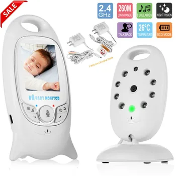Bezdrôtové baby monitor s LCD displej, volať na meranie teploty funkcia, hrať marieli nočné videnie kamery