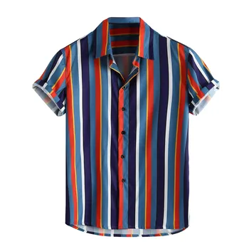 Rainbow Košele A Blúzky pánske Oblečenie Pláži Tričko pánske Košele Havajské Letné Oblečenie Pre Mužov Camisas De Hombre 2023