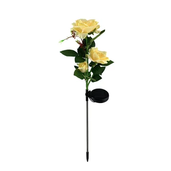 2KS LED Solárne Kvet Svetlá Vonkajšie Záhradné Dekoratívne Ruže Svetlá na Ceste Dekorácie