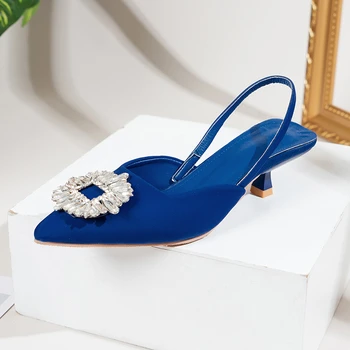 Luxusné Značky Ženy Vysoké Podpätky Drahokamu Módne Sandále Lete Transparentné Topánky Dámy Čerpadlá Slingbacks dizajnér sandále
