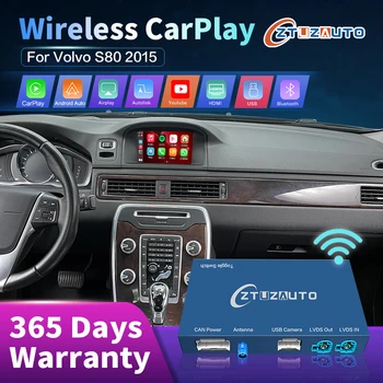 Bezdrôtové CarPlay pre Volvo S80 2015 7-palcový LCD Obrazovke Android, Auto Rozhranie Zrkadlo Odkaz AirPlay Auto Play Podpora Zadnej strane Fotoaparátu