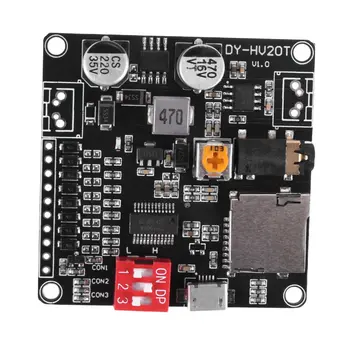 DY-HV20T 12V/24V výkon supply10W/20W prehrávanie Hlasu modul podporuje Micro SD karty MP3 prehrávač hudby pre Arduino