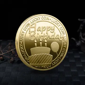 Nový Happy Birthday Pamätné Mince, Pokovovanie, Ruský Zbierky, Dary, Remeslá, Domov Dekor