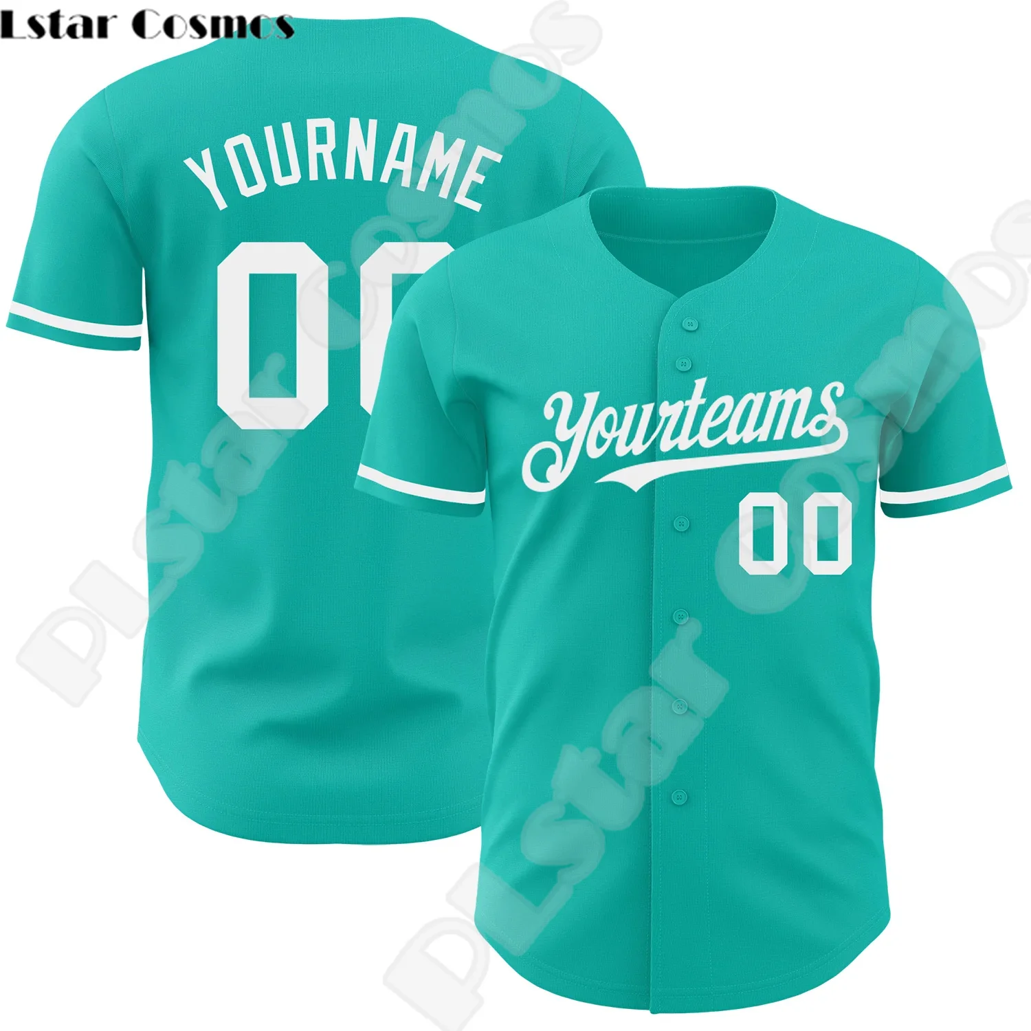 NewFashion Vlastné Meno v Tíme Logo Streetwear Drop Shipping 3DPrint Lete Bežné Harajuku Zábavné Baseball Košele Jersey A81