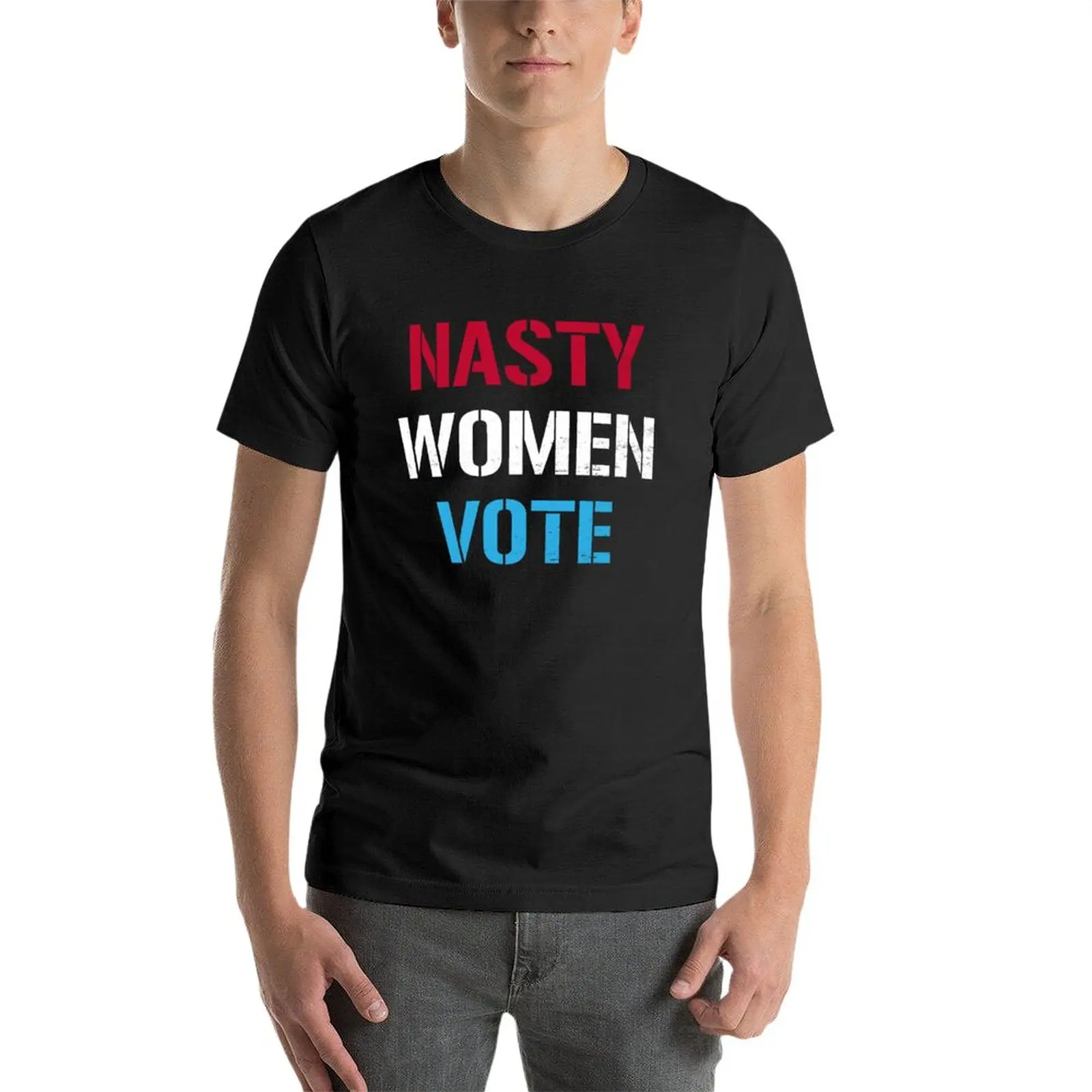 Nové škaredé ženy hlasovať, hlasovali za škaredé ženy T-Shirt letné oblečenie roztomilý oblečenie pánske zábavné tričká2