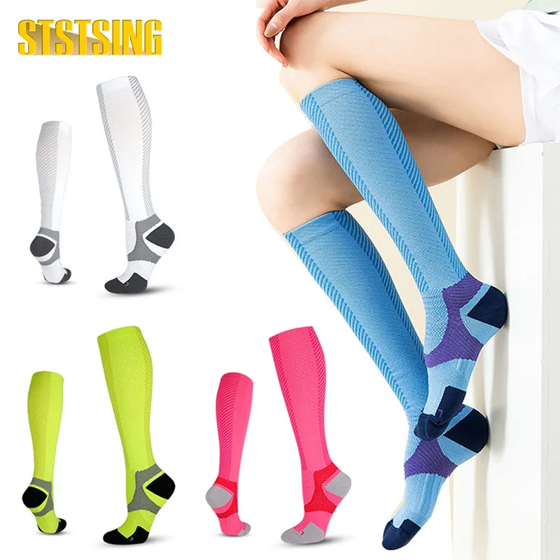1 Pár Kompresné Ponožky pre Ženy a Mužov Obehu-Najlepšie Podpora pre Lekárske, Beh ,Ošetrovateľstva, Atletický0
