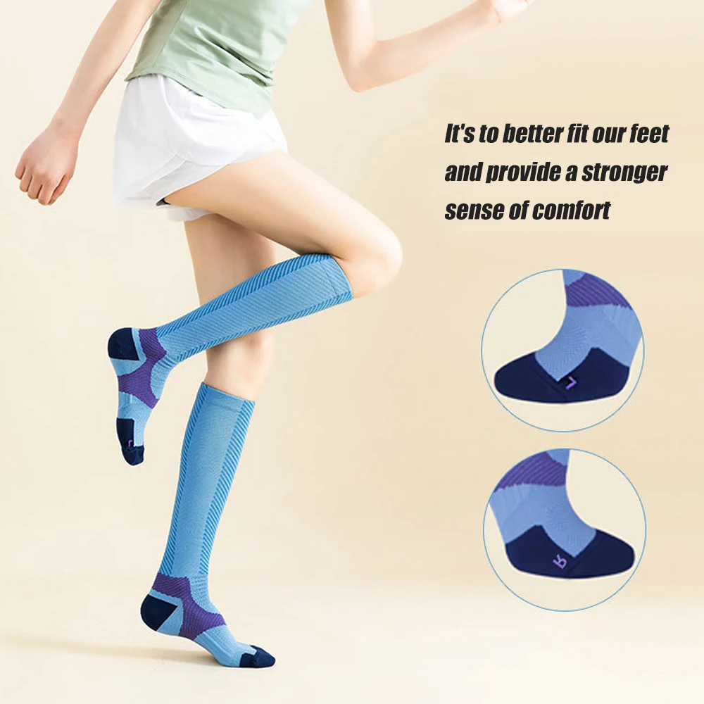 1 Pár Kompresné Ponožky pre Ženy a Mužov Obehu-Najlepšie Podpora pre Lekárske, Beh ,Ošetrovateľstva, Atletický4