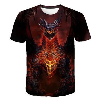 2023 Novú Hru T-shirt World Of Warcraft 3D Vytlačené Muži Ženy Móda Bežné Streetwear T Shirt Harajuku Nadrozmerné Tees Topy