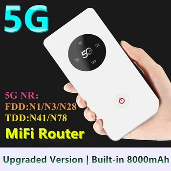 5G Mifi Mobile Router Prenosné Vreckové Wifi Mobile Hotspot Vstavané 8000Mah Pre Auto Wifi Router Power Bank