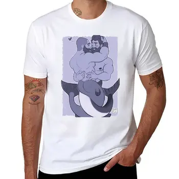 Nové Merman Medvede (Fialová) T-Shirt vintage šaty, Krátky rukáv grafika tričká topy pánske bavlnené tričko