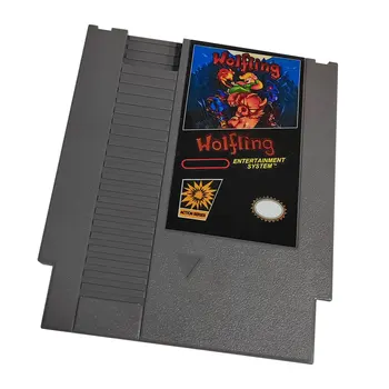 Wolfling 72 kolíky Hra Kazety Pre 8 Bitový NES NTSC a PAl Video Herné Konzoly