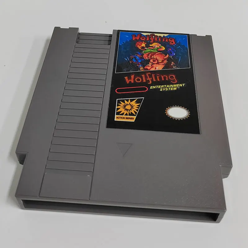 Wolfling 72 kolíky Hra Kazety Pre 8 Bitový NES NTSC a PAl Video Herné Konzoly2