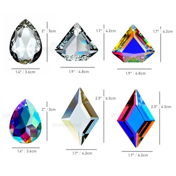 Camal 1Pcs Luster Crystal 3Styles Prívesky Sklo Rainbow Prism Suncatcher Lampa Výmeny Dielcov Perličiek Záves Okna Visí