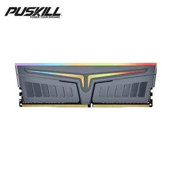 PUSKILL Memoria DDR4 Ram RGB 8GBx2 16GBx2 1.35 V 3600MHz 3200MHz PC4 XMP2.0 Chladiča Dual Channel DIMM Pre Desktop Ram Pamäť