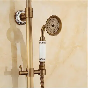 Antické Bronzové Klasickej Telefónnej Konať Sprchovací Hlavu 1,5 M nehrdzavejúcej ocele sprcha inštalatérske hadice mosadz sprcha držiteľ