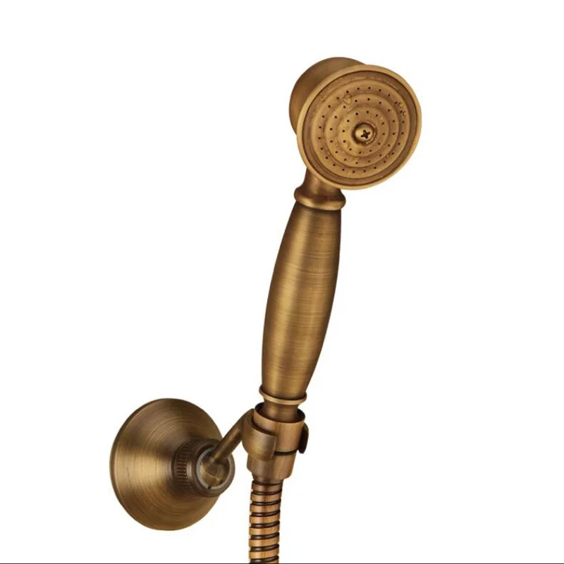 Antické Bronzové Klasickej Telefónnej Konať Sprchovací Hlavu 1,5 M nehrdzavejúcej ocele sprcha inštalatérske hadice mosadz sprcha držiteľ2