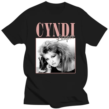 Cyndi Lauper Vintage T Shirt 90-tych rokov Inšpirovaný DIZAJN NÁVRAT Klasické T Tričko Throback Pocta