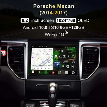 Penhui autorádia pre Porsche Macan (2014-2017) Android 10.0 DVD Prehrávač Audio Video CarPlay Wi-Fi na Obrazovke Monitora