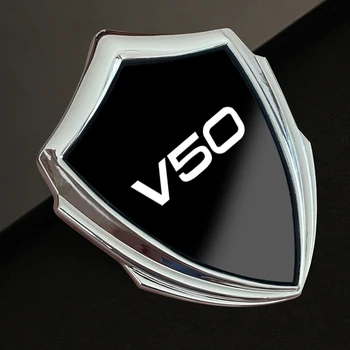 Auto Nálepky 3D Štýl Znak Auto Tela Sklon Nálepky Odtlačkový Odznak Accessorie Interiéru Kovové Auto Nálepky Na Volvo V50
