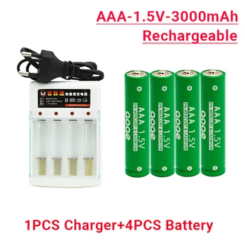 aaa nabíjateľná batéria 3000mAh 1,5 v vhodné pre myš kalkulačky a viac pilhas recarregaveis pilha recarregável aaa