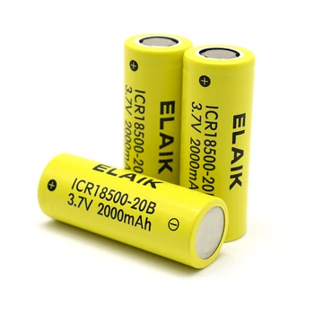 10PCS 3,7 v ELIAK 20B 18500 2000mah lithium-ion baterka Hračka digitálny fotoaparát Laserové Ukazovátko Holič elektrický odšťavovač