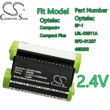 Cameron Čínsko 2000mAh 2.4 V Ni-MH Elektronická Lupa Batérie pre Optelec Kompaktný+ Compact Plus EP-1 LBL-00911A RFD-01237 469258