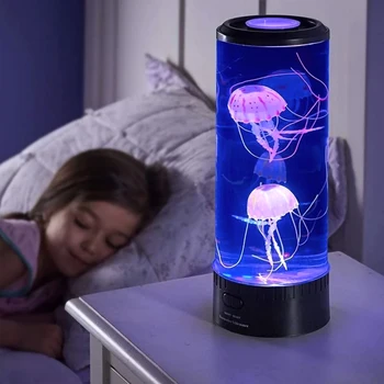 Medúzy Lampa Usb/Batérie Powered Tabuľka Nočné Svetlo Detí Darček Domov Spálňa Decor Chlapci Dievčatá