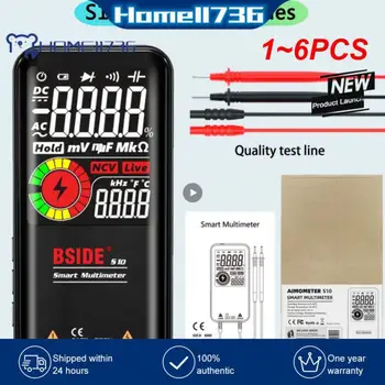1~6PCS S10 / S11 Digitálne Smart Multimeter Farebný LCD Displej 9999 Digitálnych DC AC Napätie Kondenzátora Ohm Dióda NCV Hz Tester DMM
