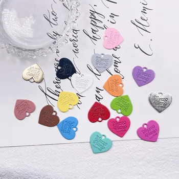 Zliatiny Srdce multi-color mix pre keychain DIY zobrazili kľúčové tlačidlá tlačidlo dekorácie