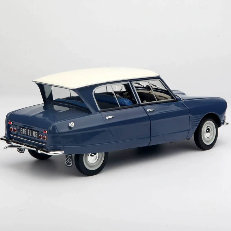 Diecast Mierke 1/18 1964 Citroen Ami 6 Zliatiny Vintage Car Model Kolekcie Boutique Dekorácie Displej Darček1