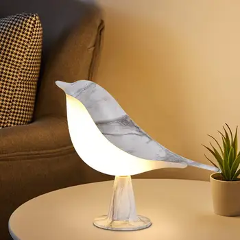 LED Vták Lampa Stmievateľné Farebná Teplota Nastaviteľné obraz bez Blikania Tvorivé Tvar nočnom stolíku Nočné Svetlo Spálne Dekorácie