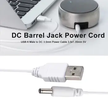 USB Nabíjací Kábel Typ Muža, aby DC 3.5 mm Napájací Kábel 3.5/1.35 mm 5V DC Barel Jack Konektor Napájacieho Adaptéra Nabíjací Kábel