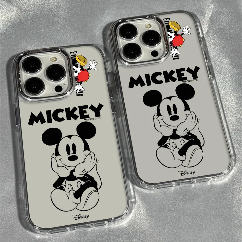 Disney Mickey Cartoon Telefón puzdro pre iPhone 11 12 13mini 14plus Promax Priehľadný Kryt pre Apple Telefón Mäkké Ochranné Shell0