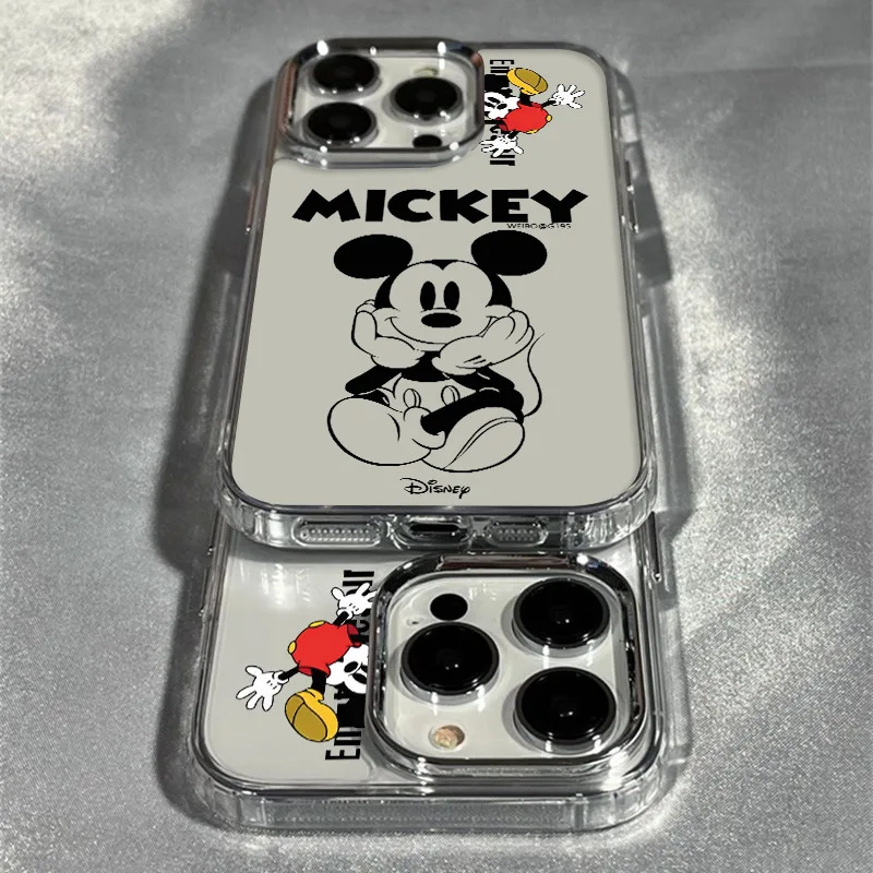 Disney Mickey Cartoon Telefón puzdro pre iPhone 11 12 13mini 14plus Promax Priehľadný Kryt pre Apple Telefón Mäkké Ochranné Shell2