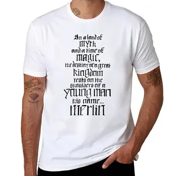 Nové V krajine Mýtus... Merlin (black) T-Shirt chlapcov zviera tlače tričko plus veľkosť t košele, mens t tričko obrázok