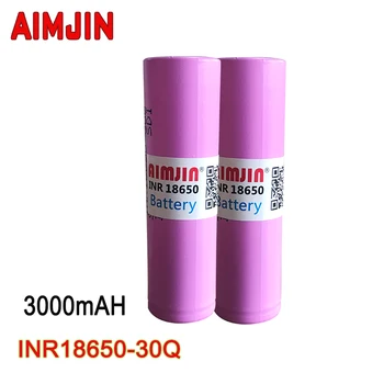 AIMJIN 3,7 V 18650 Batéria 3000mAh INR18650 30Q 20A Vypúšťanie Li-ion Nabíjateľnú Batériu ,pre Všetky Druhy Elektronických Výrobkov
