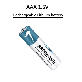 AAA Batérie 1,5 V Polymérová Nabíjateľná Lítium-iónová Batéria 8800mWh AAA Batérie pre diaľkové ovládanie myši malý ventilátor Elektrická hračka