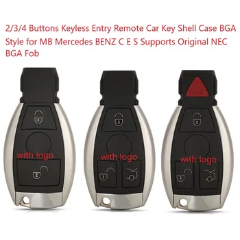 2/3/4 Tlačidlá Keyless Vstup Vzdialenej Kľúča Vozidla púzdro BGA Štýle na MB Mercedes BENZ C E S Podporuje Originálne NEC BGA Fob