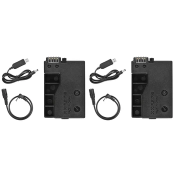 2X DR-E8 Figuríny nabíjačkou DC Power Bank USB Kábel Adaptéra Náhrada za LP-E8 pre Canon EOS 550D 600D 650D 700D DSLR