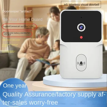 Nové H5 Bezdrôtový Video Zvonček Domov Smart Cat Eye Video Interkom Dverí Monitor Kamera HD