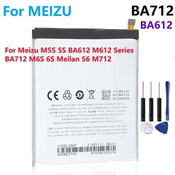 Batérie Pre Meizu M5S 5S BA612 M612 Series / BA712 M6S 6S Meilan S6 M712 Série Telefón Batérie + Nástroje