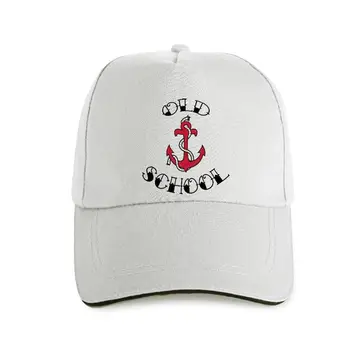 nová spp klobúk Tetovanie šiltovku Sailor Jerry Starej Školy Biele Pánske S Anchor Dizajn