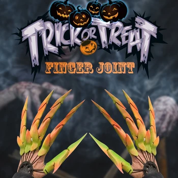 3D Vytlačené Halloween Kĺbové Prsty Flexibilné Rekvizity Hnuteľného Prst Horor Ghost Pazúr Rekvizity Halloween Cosplay Dekorácie