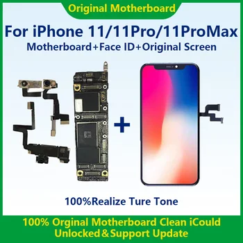 Pre iPhone 11 Pro Max Doske+Tvár ID+Original Displej Plne Testované 100%Prácu Pôvodnej Doske Čistiť iCloud Podporu Aktualizácia