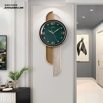 Nordic steny v obývacej izbe hodiny svetla luxusný moderný minimalistický creative móde nástenné hodiny reštaurácia, domáce dekorácie, hodiny